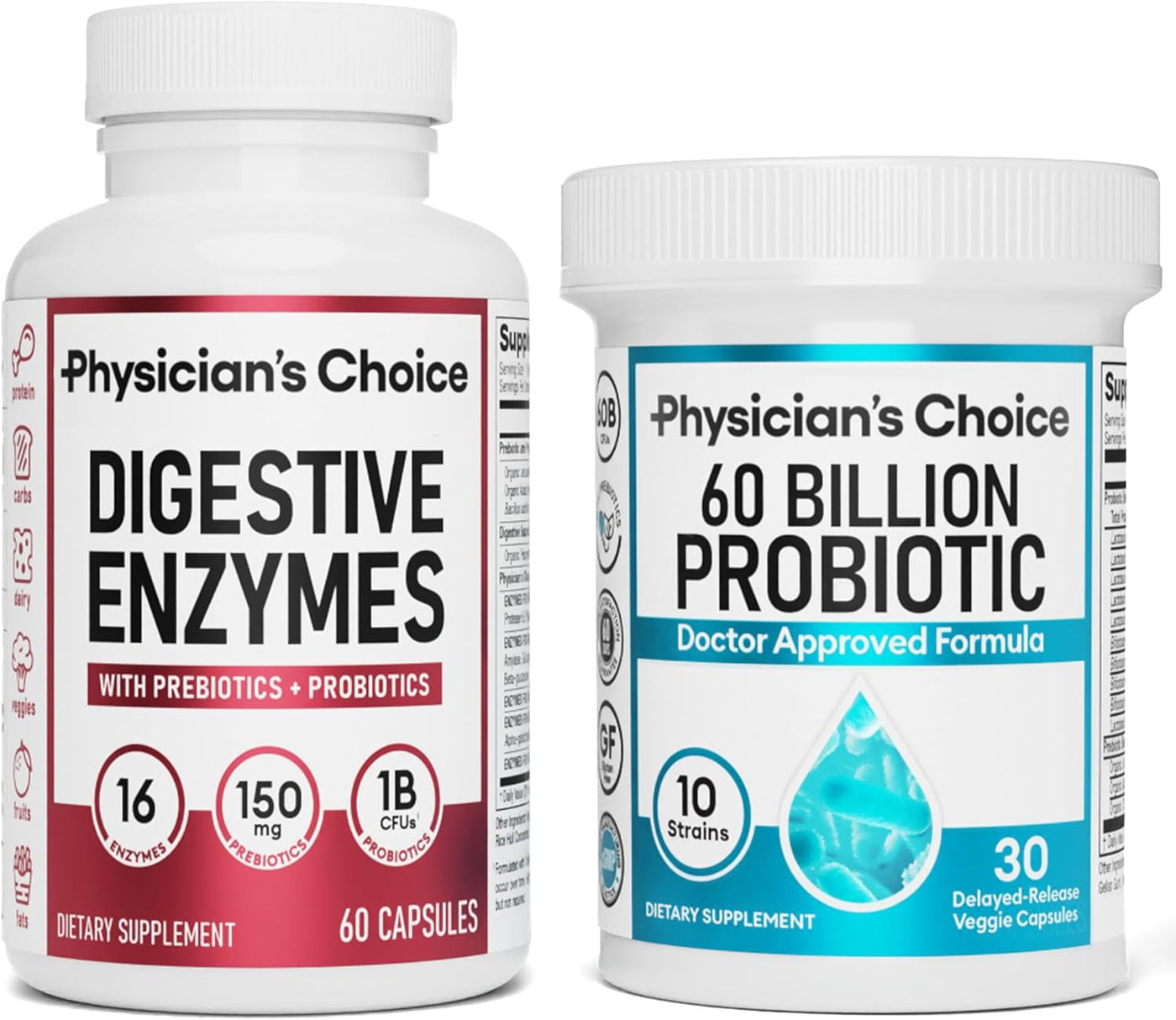 PRIMUS™  - DIGESTIVE ENZYMES 60CT + 60B PROBIOTIC 30CT