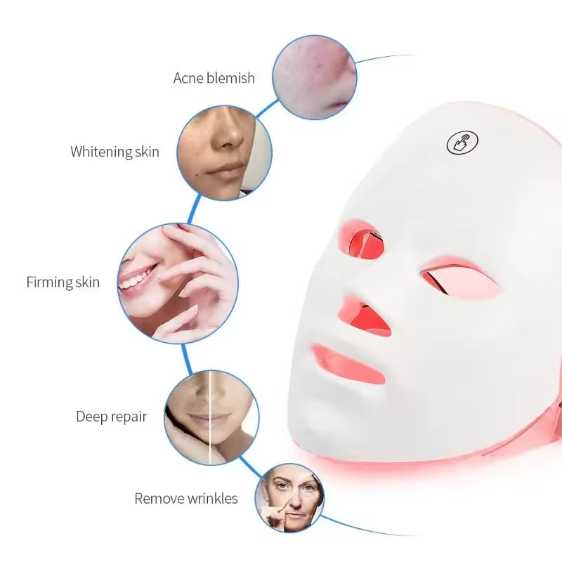 PRIMUS™- LED Light Therapy 7 Colour Treatment Facial Skincare Mask